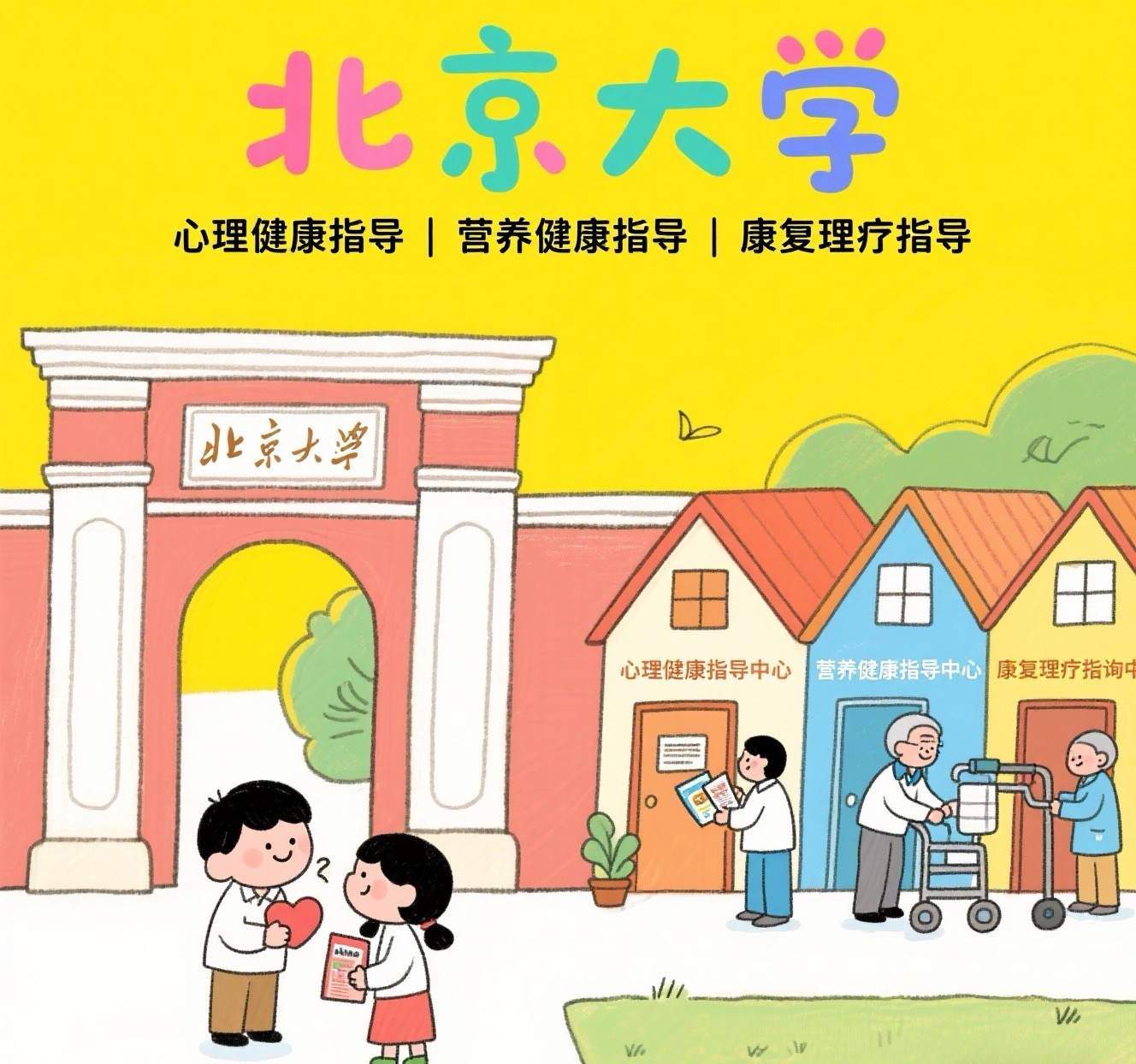 北京大学——心理健康指导、营养健康指导、康复理疗指导
