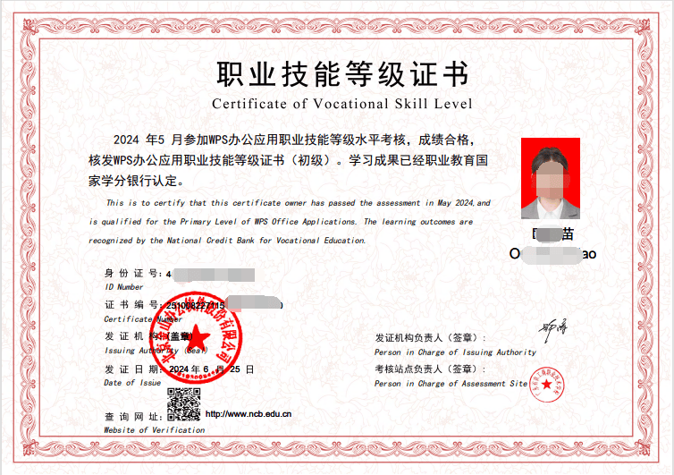 1+X职业技能等级证书